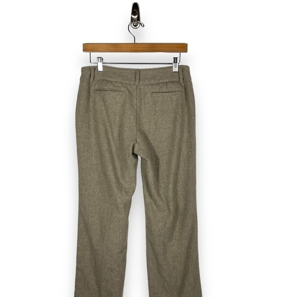 American Eagle Low Rise Wool Rise Straight Leg Trousers, Tan Tweed, Size 6 - Picture 9 of 10